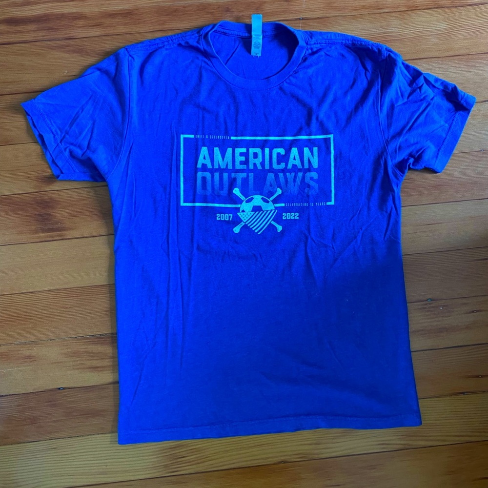 Blue American Outlaws T-Shirt